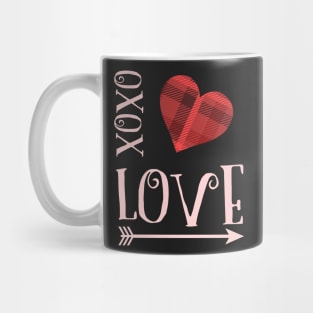 Love Xoxo Valentines day t shirt Mug